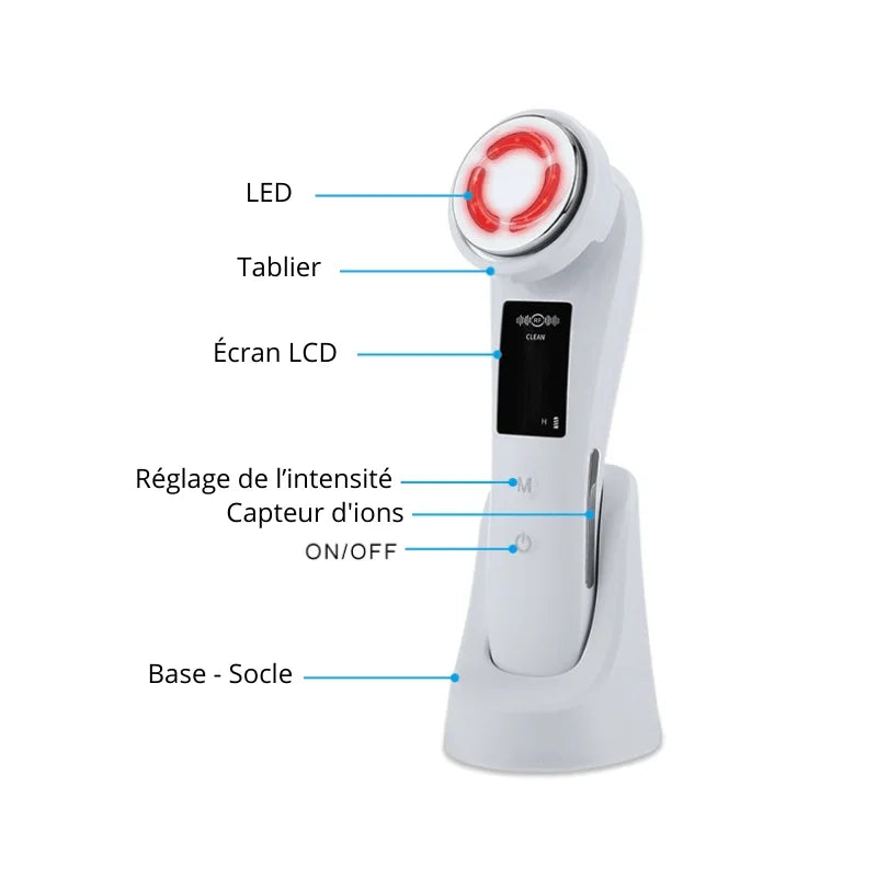 Appareil Anti-Rides EMS RF Luminothérapie