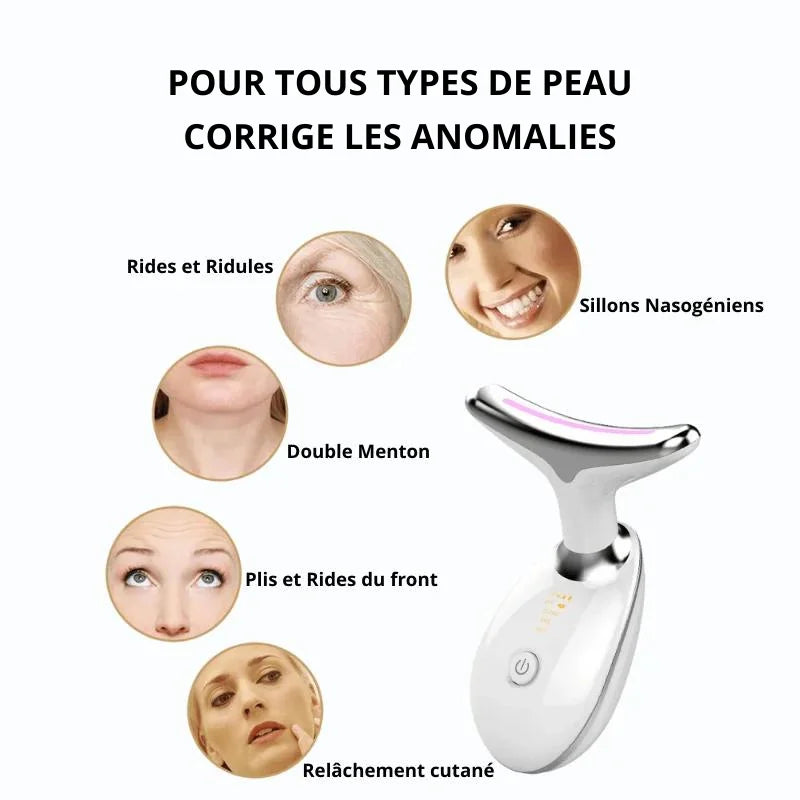 Appareil Massant Anti Rides & Double Menton - EMS Lifting
