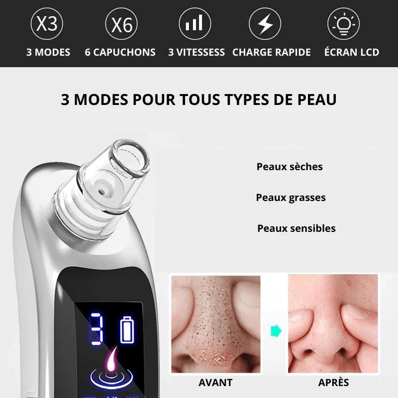 Aspirateur Électrique à Points Noirs