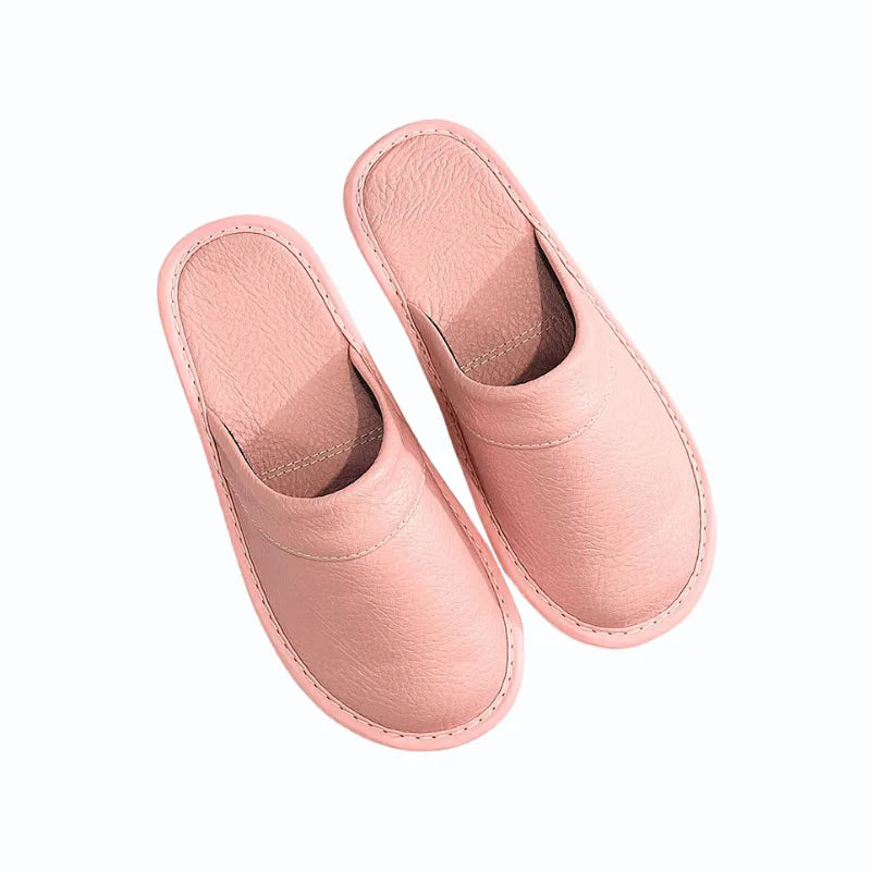 Chaussons Femme En Cuir