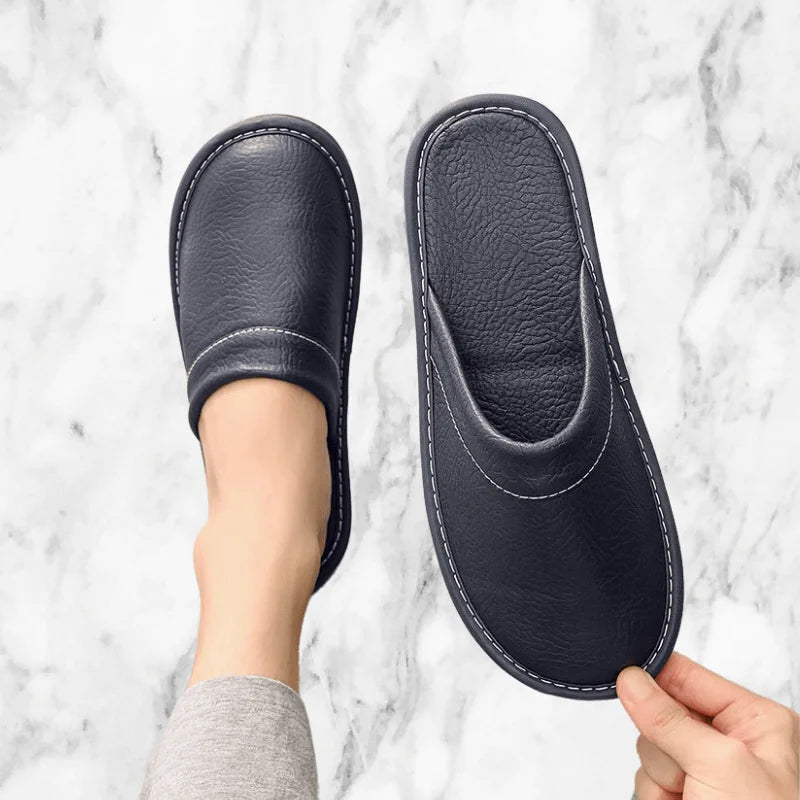 Chaussons Homme Cuir
