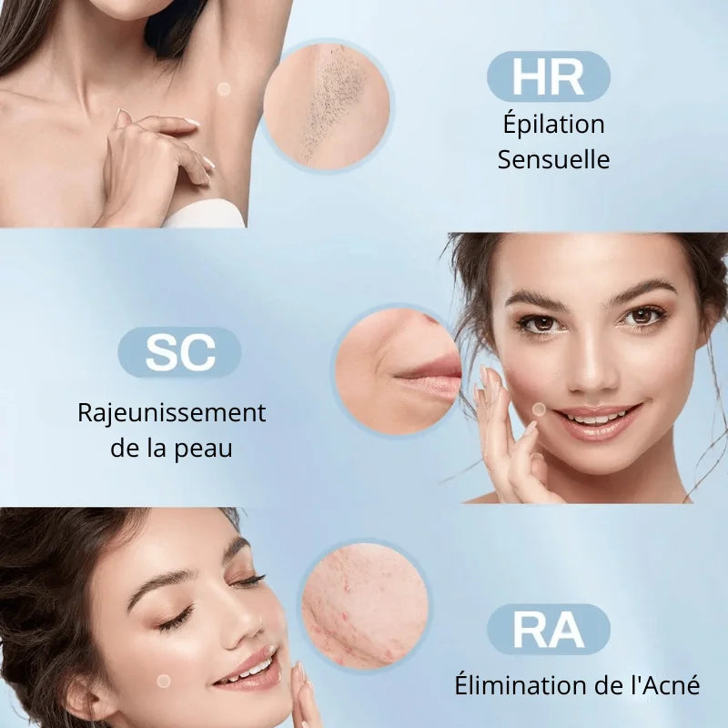 Épilateur Laser Pro à Lumière Pulsée