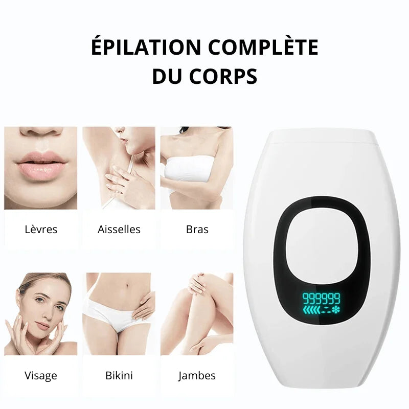 Épilateur à Lumière Pulsée - Écran LCD