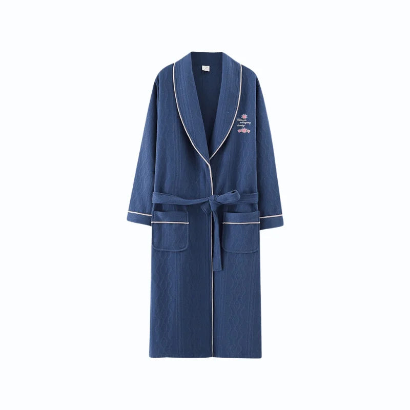 Peignoir Bleu Femme