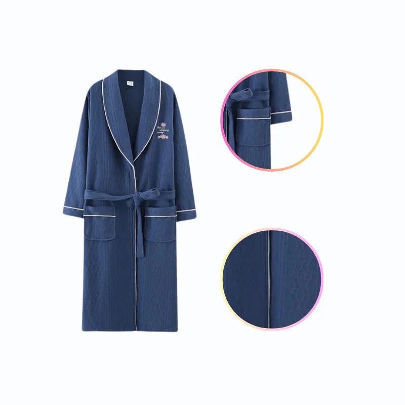 Peignoir Bleu - Femme