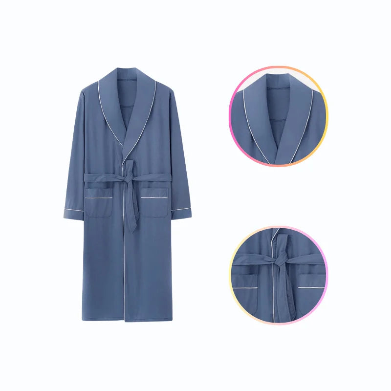 Peignoir Bleu Homme