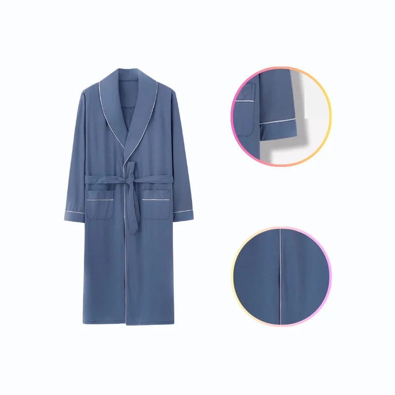 Peignoir Bleu Homme