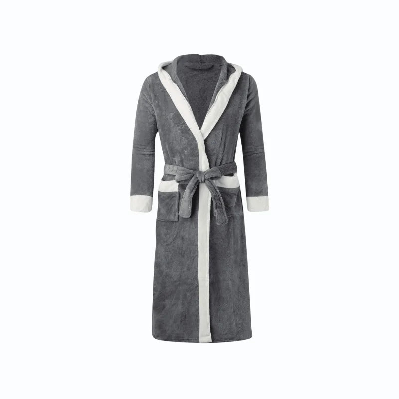 Peignoir Capuche Homme Gris Foncé