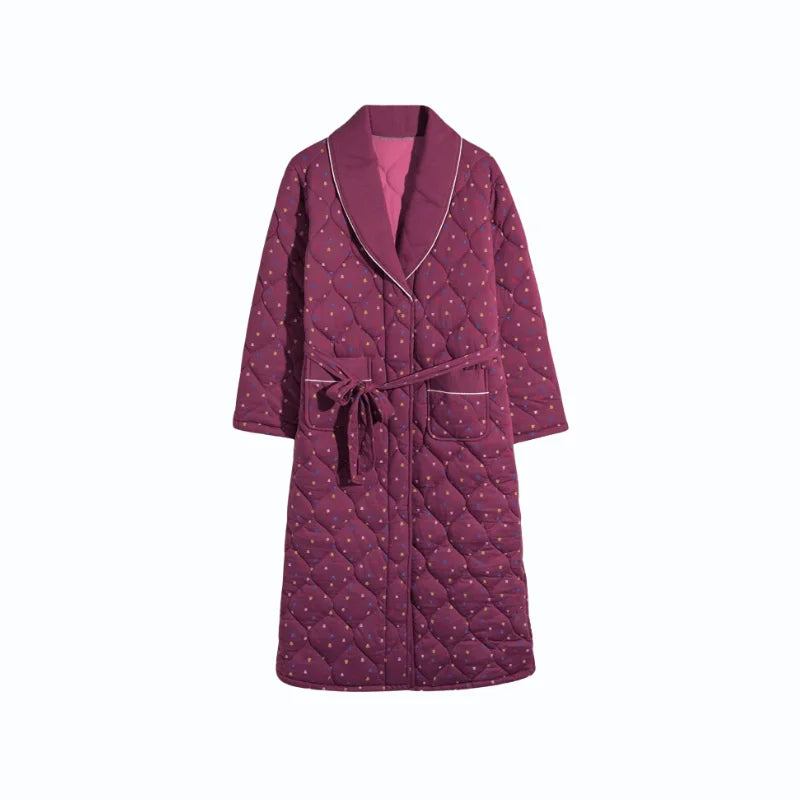 Peignoir Chaud Matelassé Femme