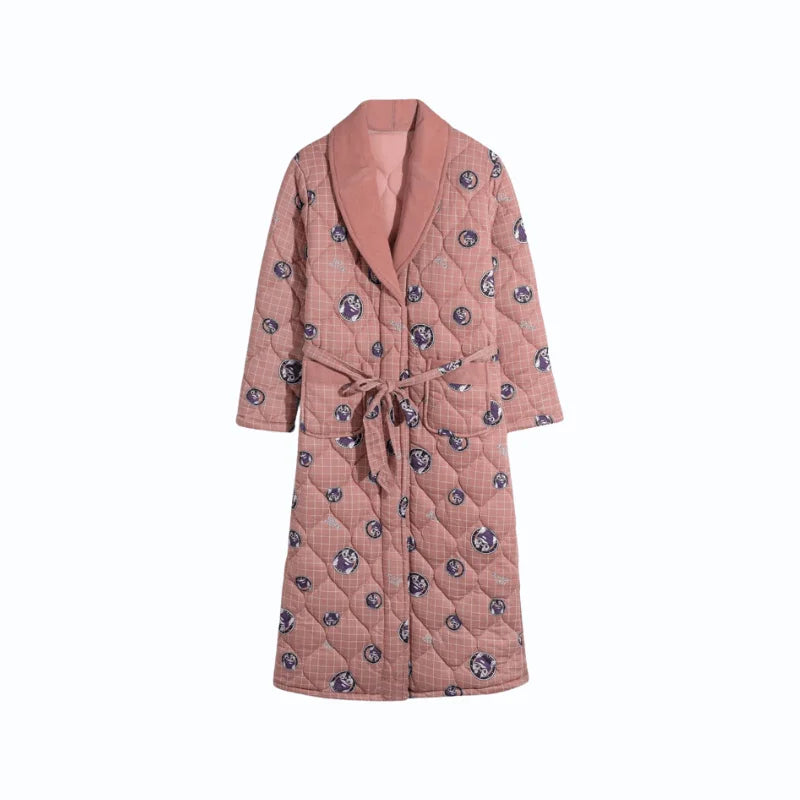 Peignoir Chaud Matelassé Femme