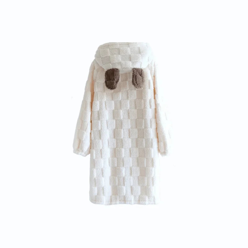 Peignoir Éponge - Femme / Avec Capuche