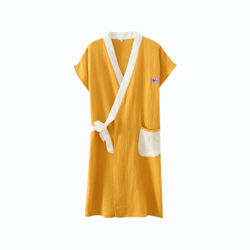 Peignoir Été Kimono Coton Femme