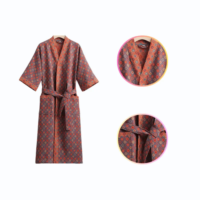 Peignoir Kimono Coton Femme