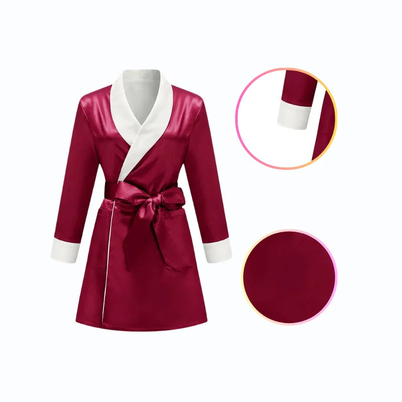Peignoir Kimono Femme en Satin