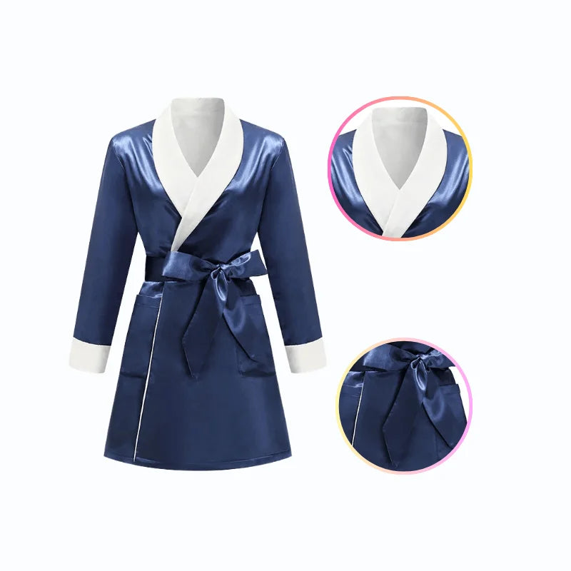 Peignoir Kimono Femme en Satin