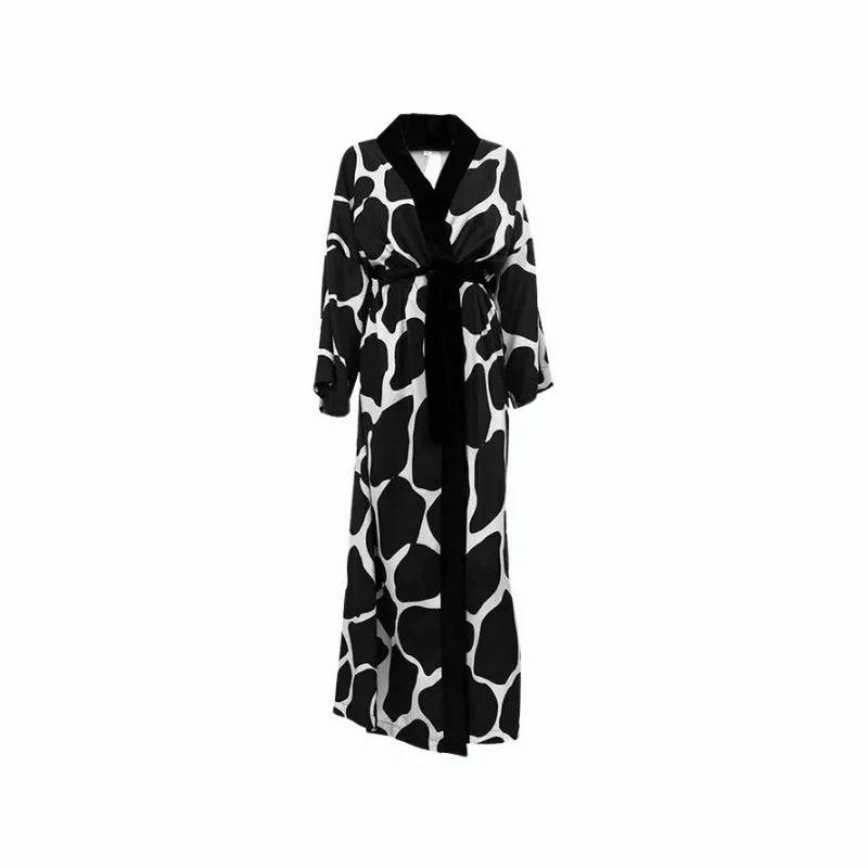 Peignoir Long Satin Femme