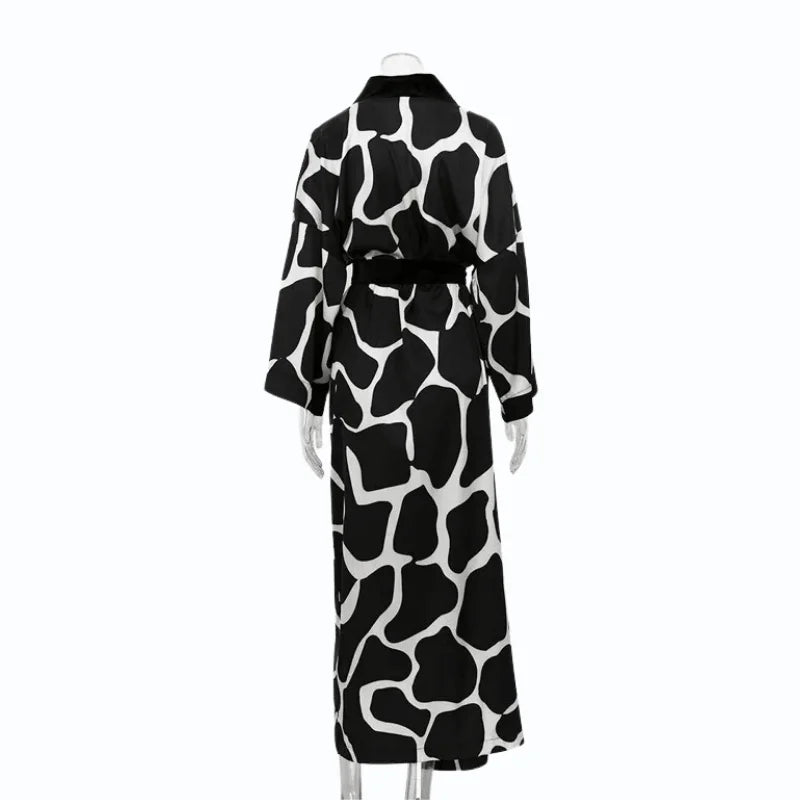 Peignoir Long Satin Femme