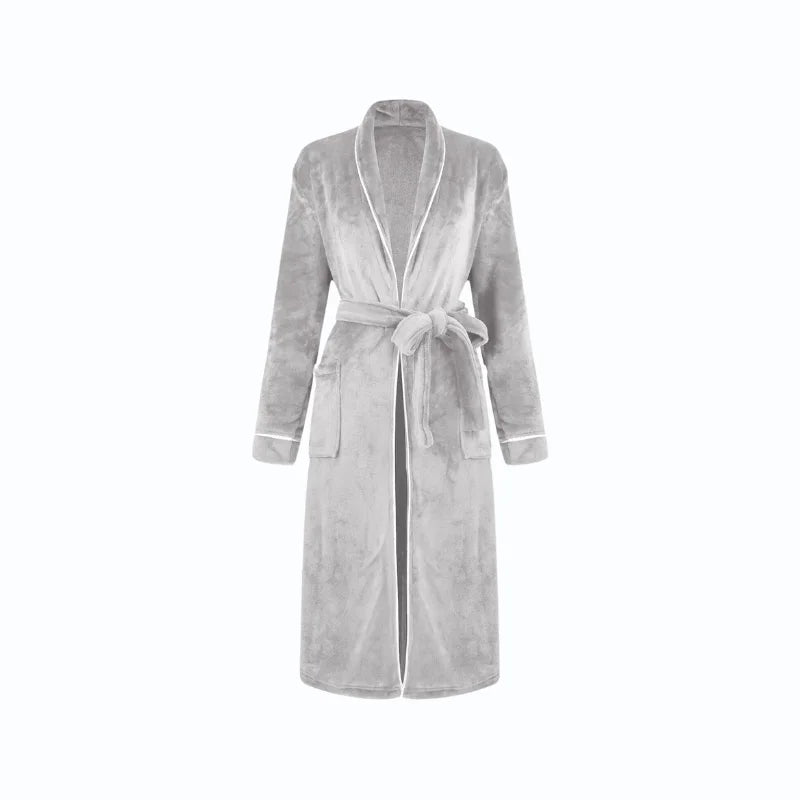 Peignoir Long Velours Femme