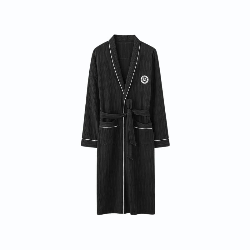 Peignoir Noir Homme