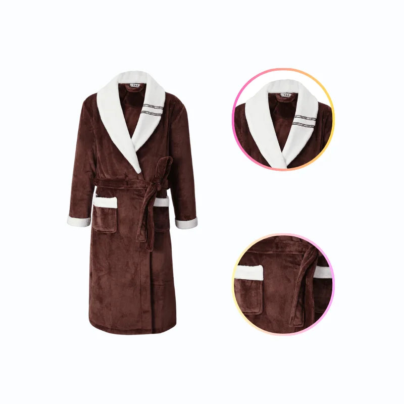 Peignoir Polaire Chaud Femme
