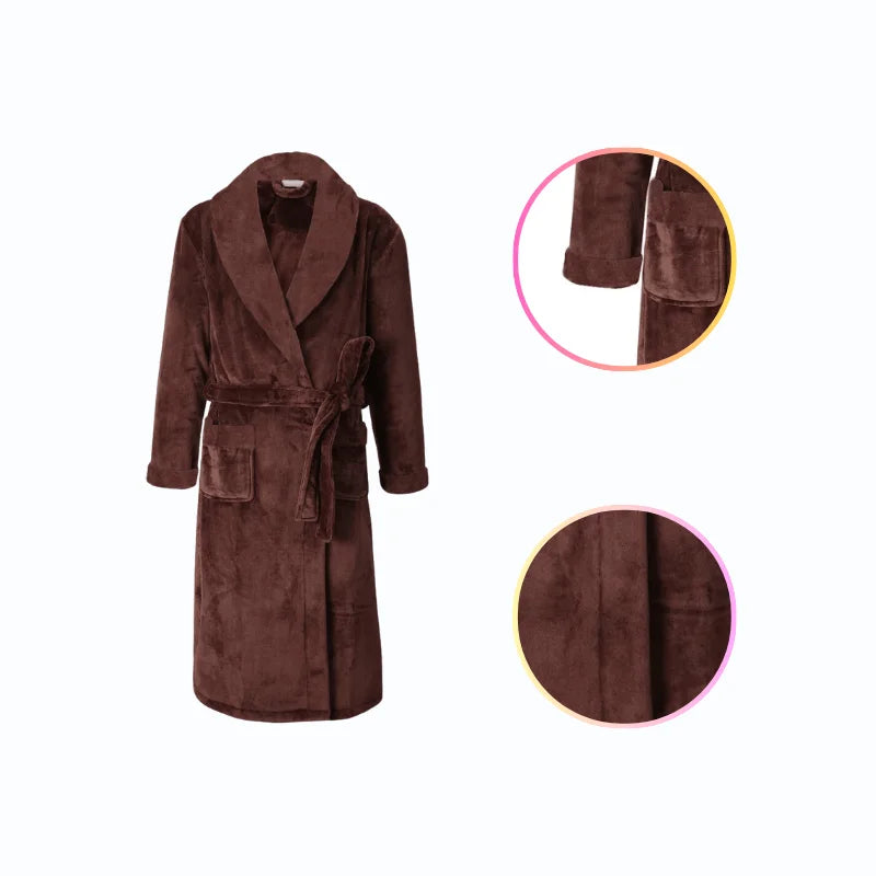 Peignoir Polaire Chaud Femme