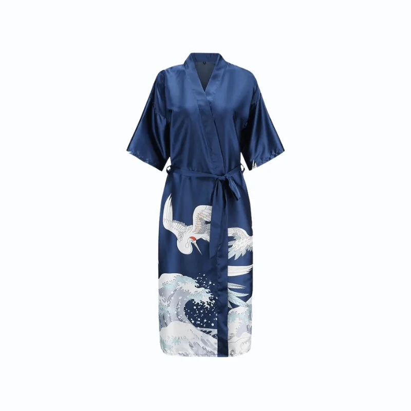 Peignoir Satin Femme