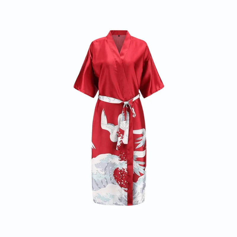 Peignoir Satin Femme