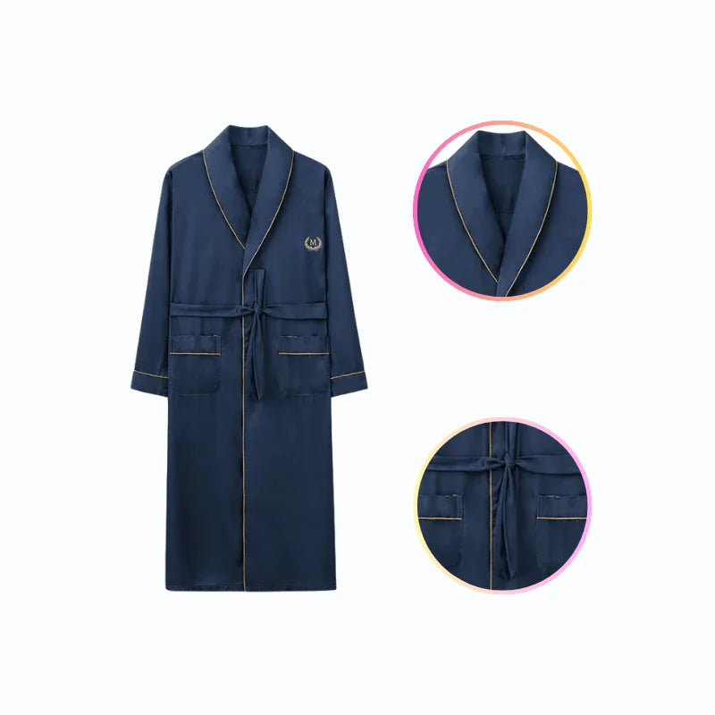 Peignoir Satin Homme