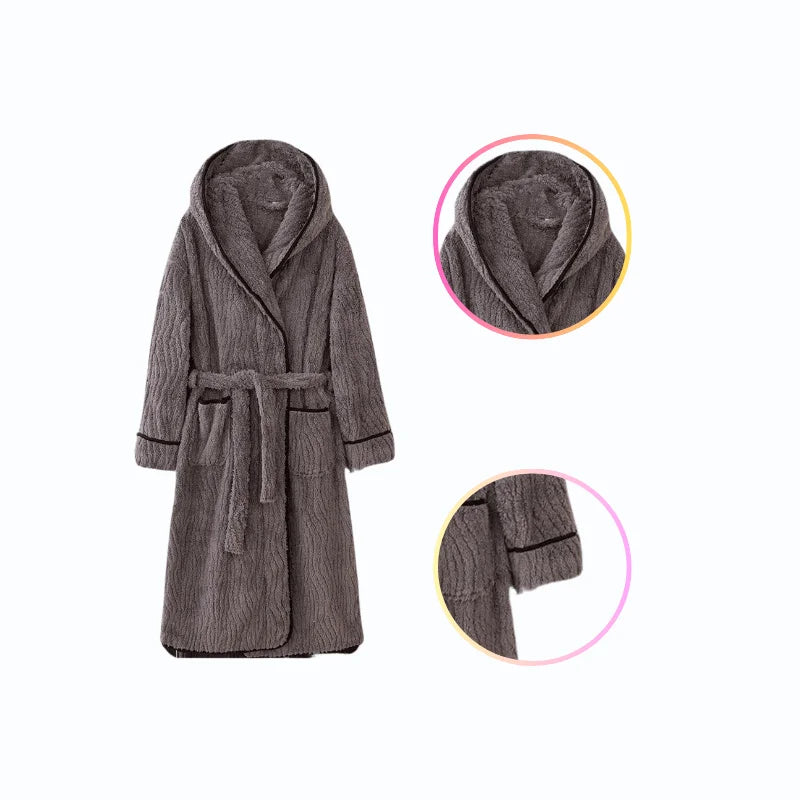 Peignoir de Bain Éponge Homme avec Capuche