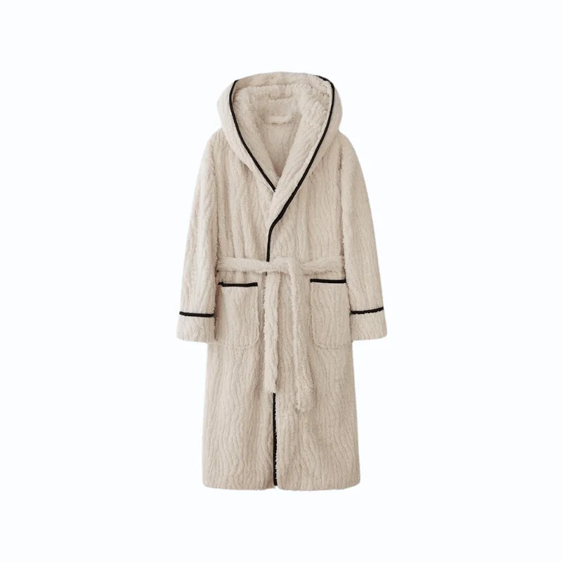 Peignoir de Bain Femme Moelleux Avec Capuche