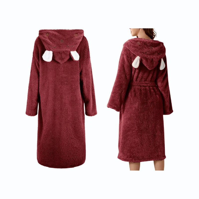 Peignoir de Bain - Femme / Avec Capuche