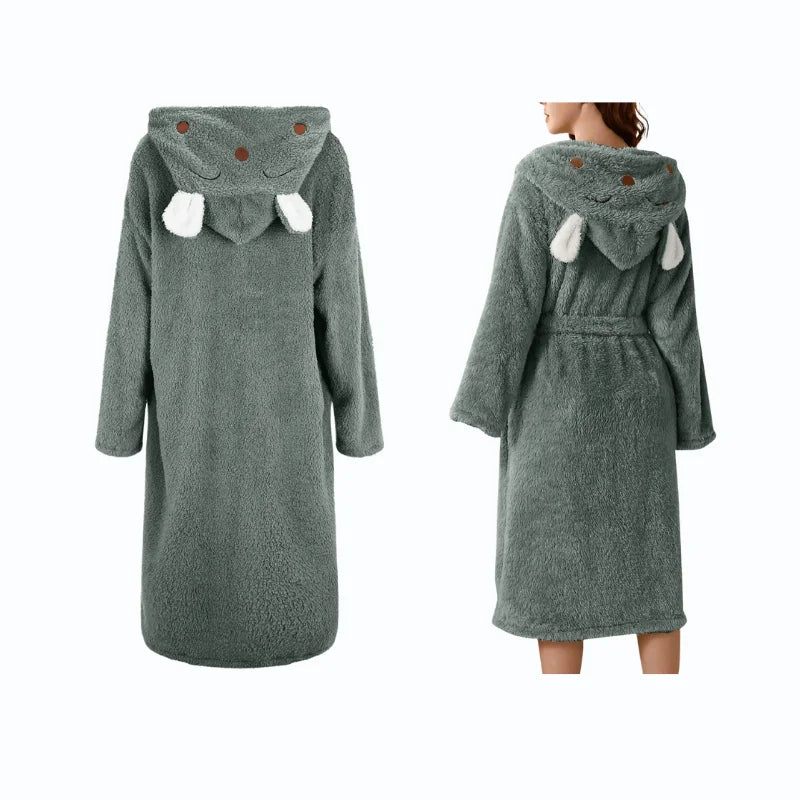 Peignoir de Bain - Femme / Avec Capuche