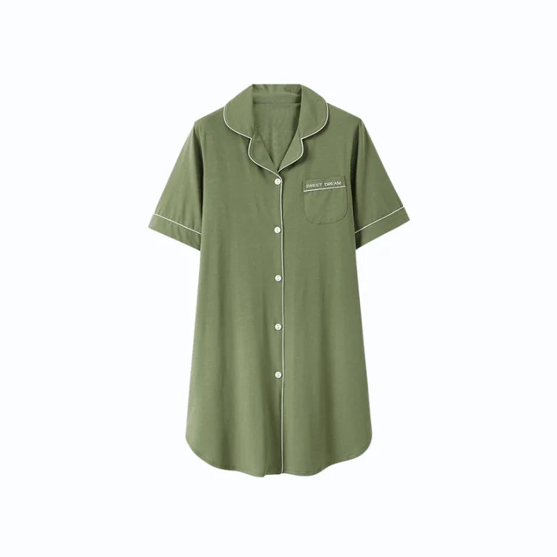 Pyjama Chemise Longue Femme