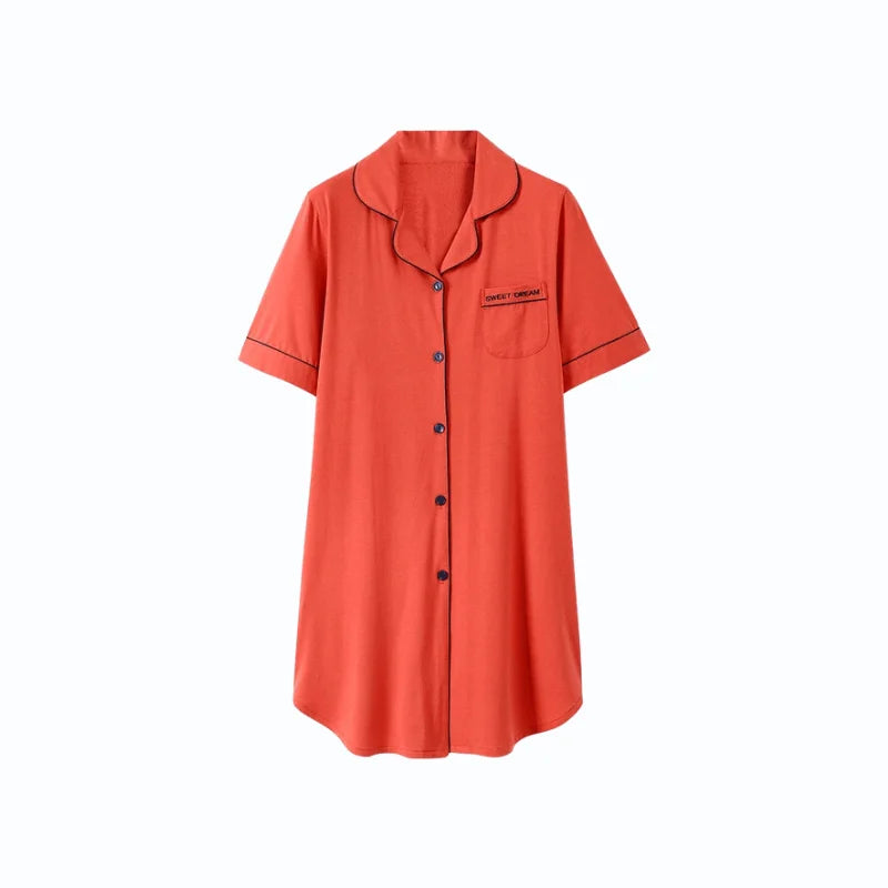 Pyjama Chemise Longue Femme