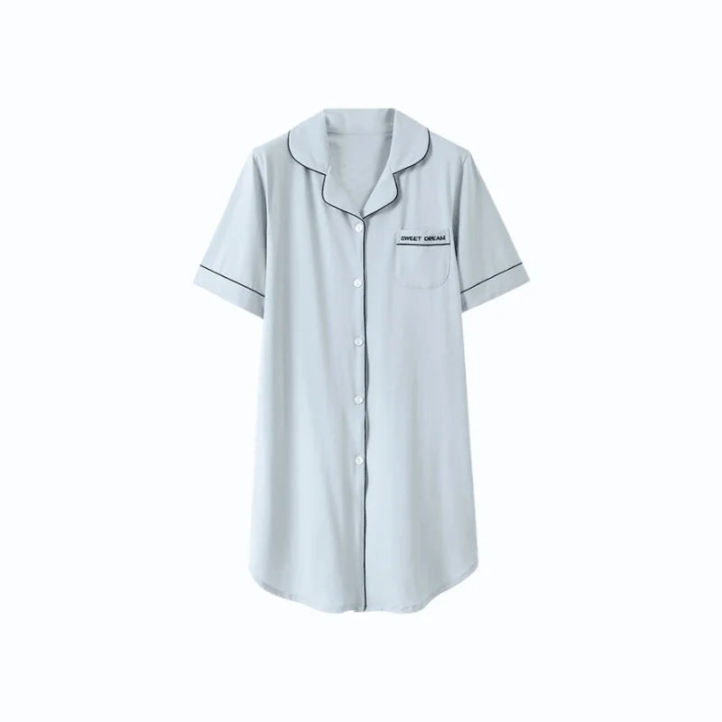 Pyjama Chemise Longue Femme