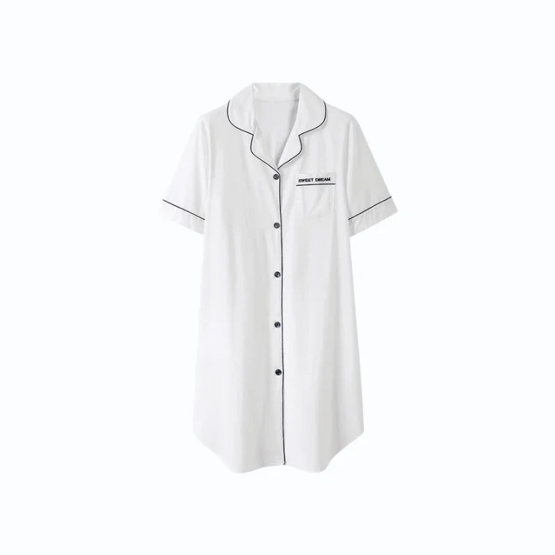 Pyjama Chemise Longue Femme