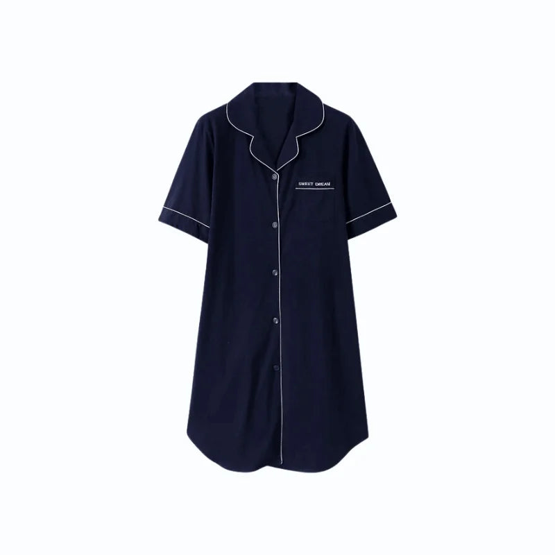 Pyjama Chemise Longue Femme