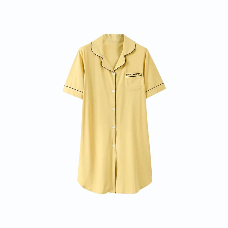 Pyjama Chemise Longue Femme
