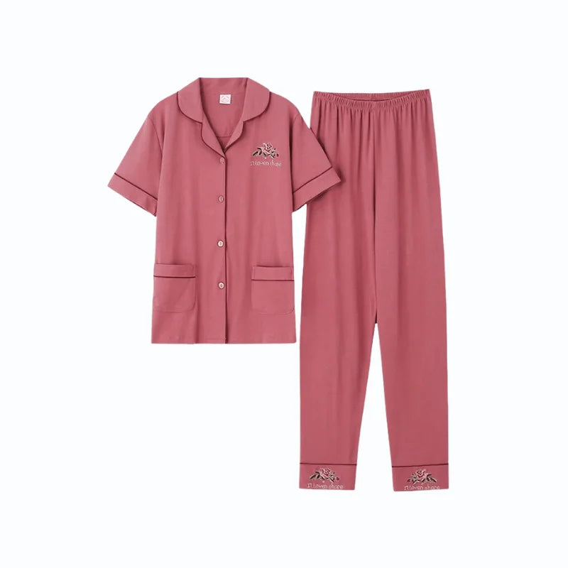Pyjama Gaze De Coton Femme