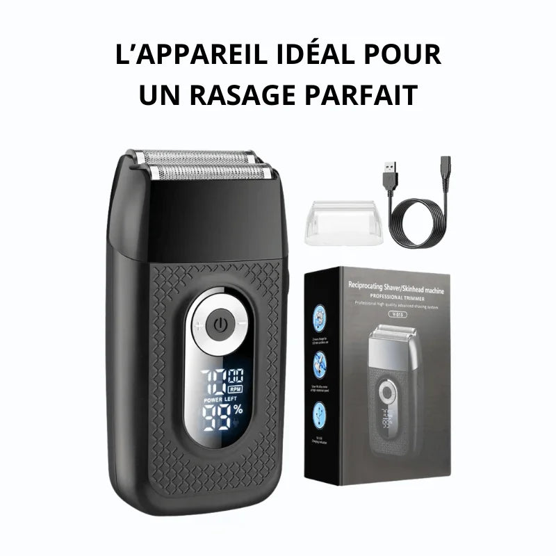 Rasoir Électrique 2 Têtes à Mouvements Alternatifs