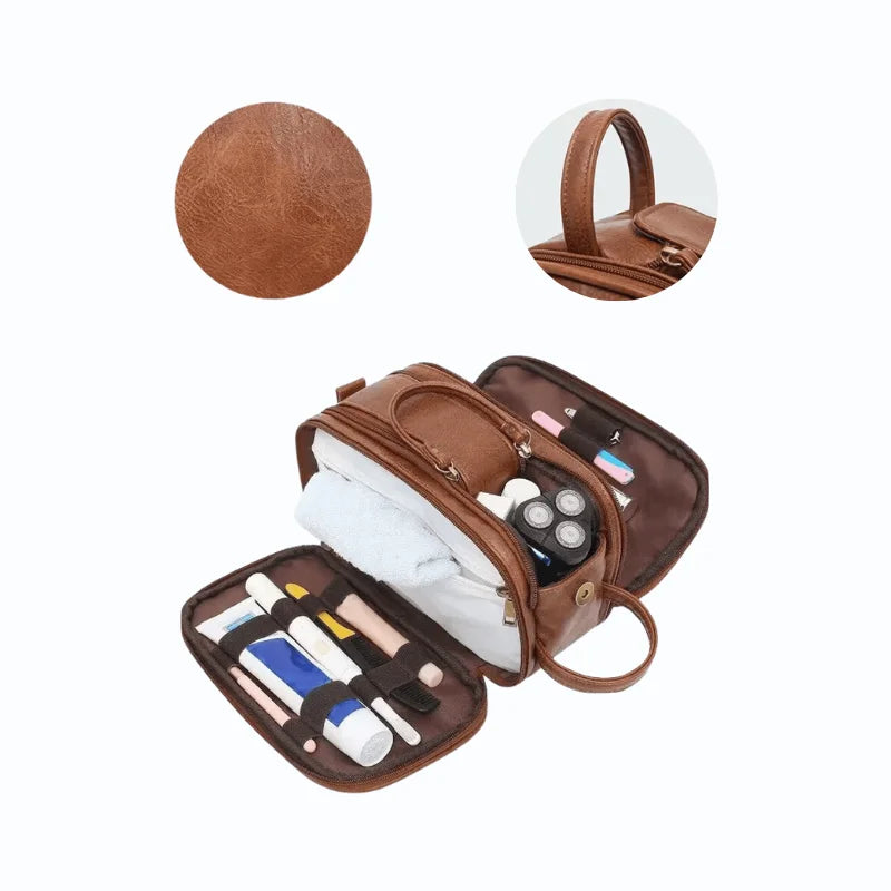 Trousse de Toilette - Homme / Cuir