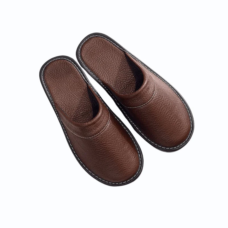 Chaussons en cuir pour femme shop