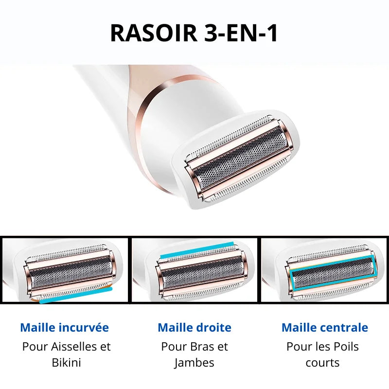 Épilateur Électrique 4-en-1