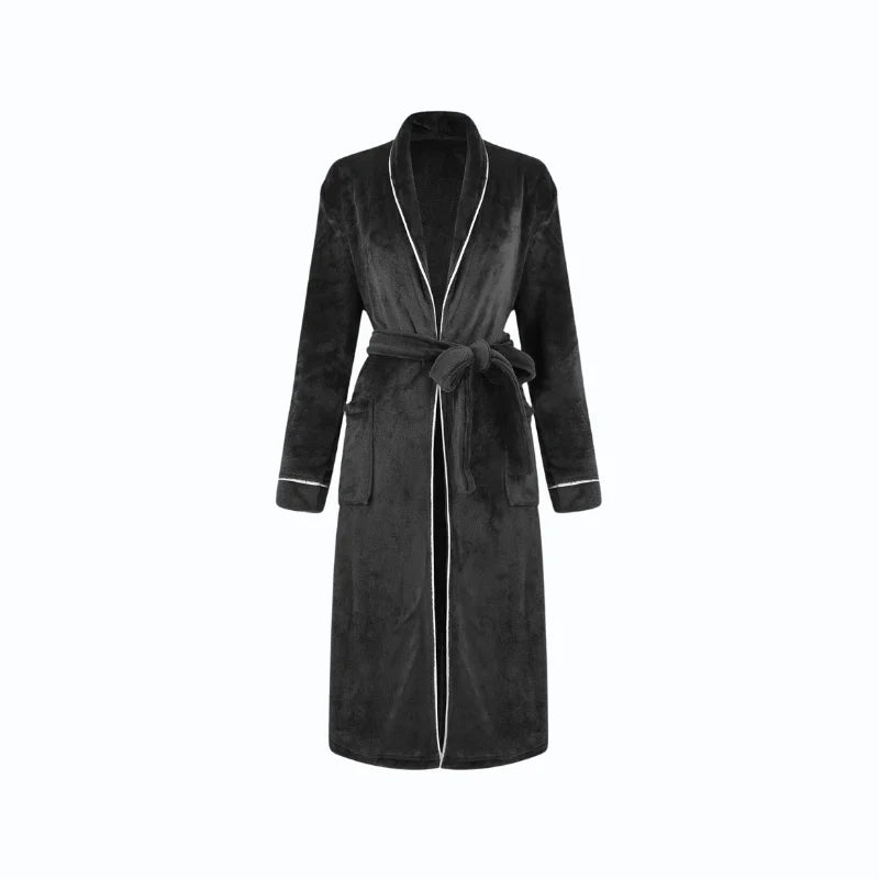 Peignoir Long Velours Femme