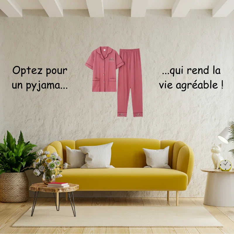 Pyjama Gaze De Coton Femme [2 Pièces]