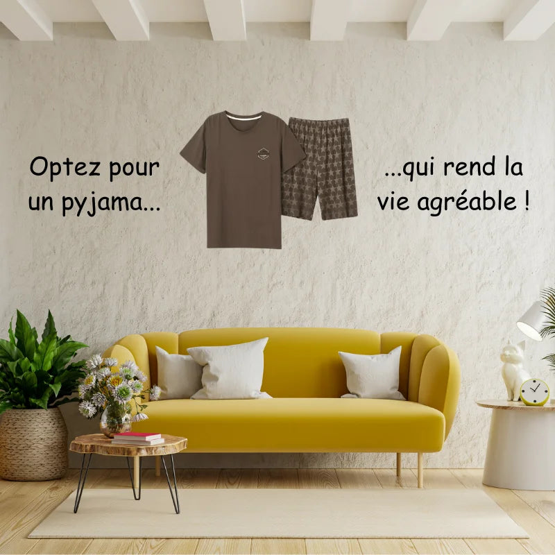 Pyjama Homme Short [2 Pièces]