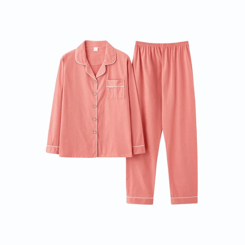 Pyjama Manches Longues Femme Grande Taille [2 Pièces]